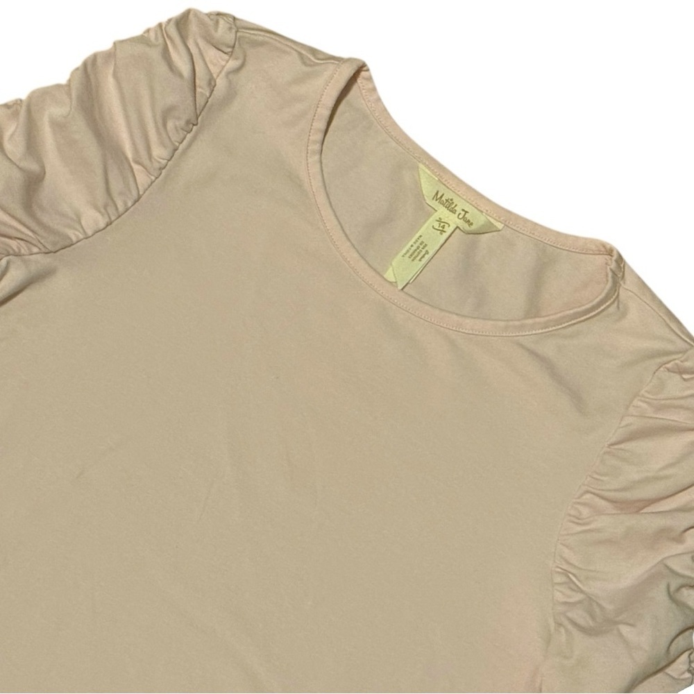 Matilda Jane Blush Pink Puff Sleeve Top Girls 14 - Picture 3 of 6